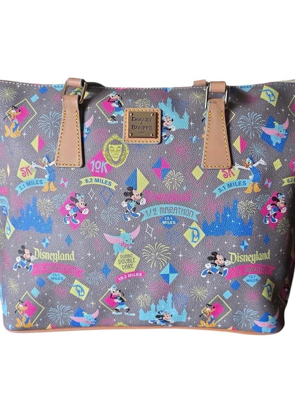 Dooney & Bourke X Disney Disneyland Marathon Weekend 2015 Tote NWOT - Picture 2 of 7